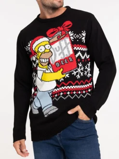 Pull de Noël Homer Simpson homme