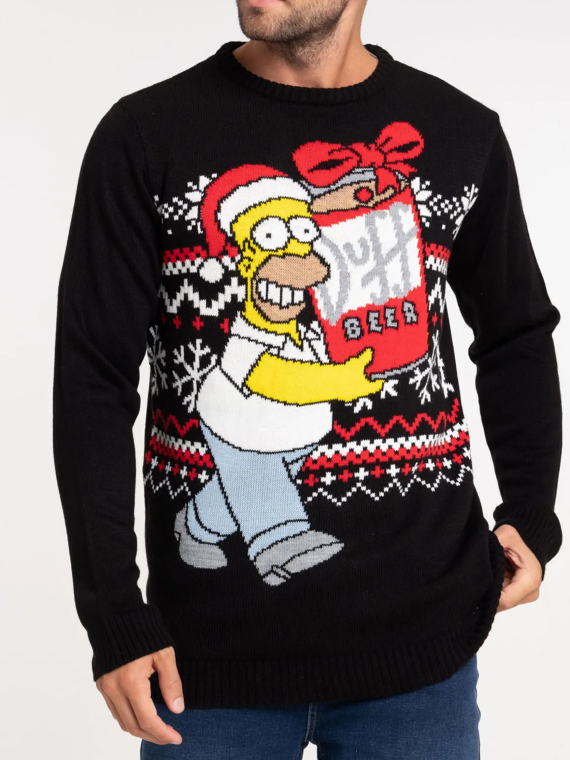 Pull de Noël Homer Simpson homme