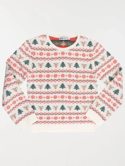 Pull de Noël tout imprimé enfant (3-12A)