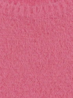 Pull doux rose fluo fille (XXS-M)