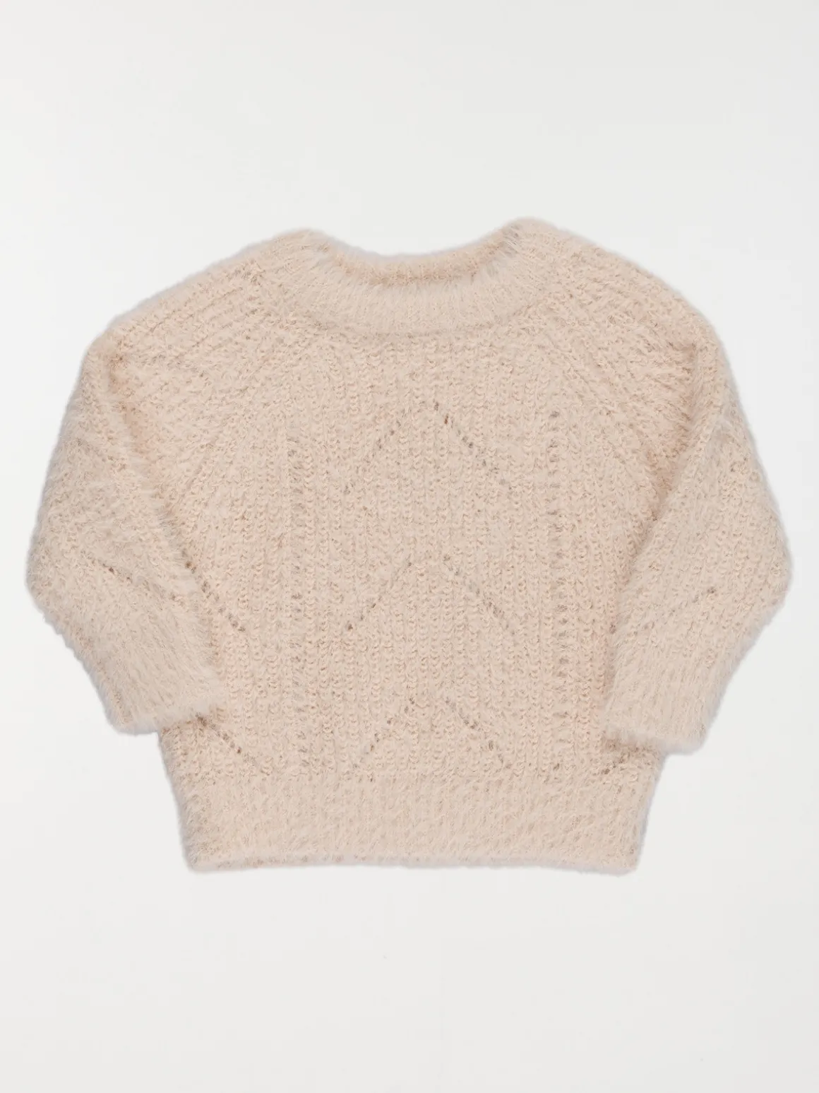 Pull fille maille ajourée (3-36M)