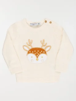 Pull fille motif cerf (3-36M)
