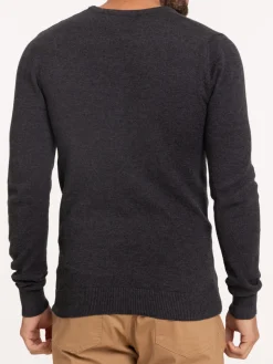 Pull gris anthracite chiné homme