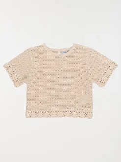Pull maille crochet fille (3-12A)