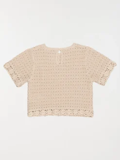 Pull maille crochet fille (3-12A)