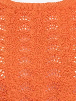 Pull maille crochet grande taille femme