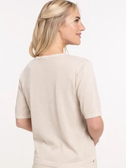 Pull manches courtes femme