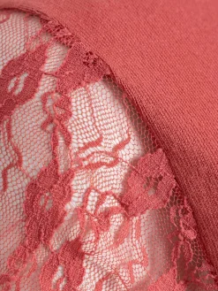 Pull orange minéral grande taille femme