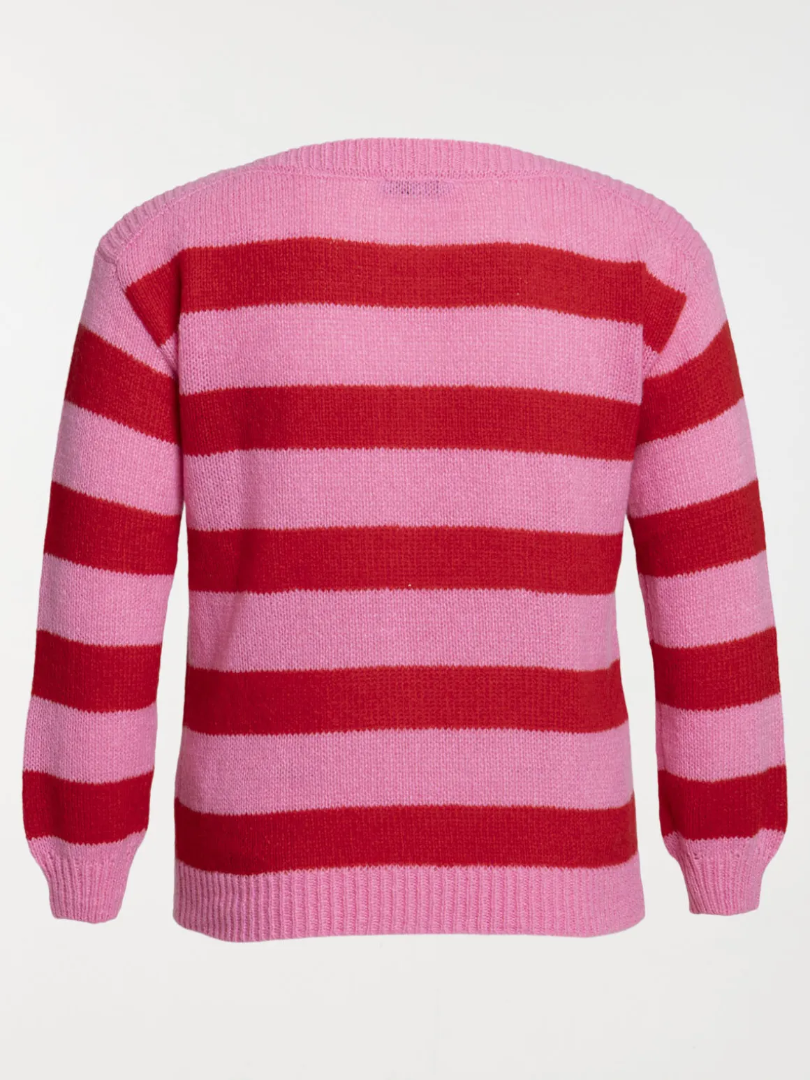 Pull rayé col rond grande taille femme