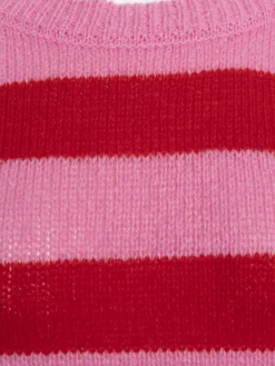 Pull rayé col rond grande taille femme