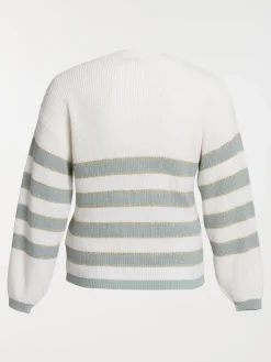 Pull rayures grande taille femme