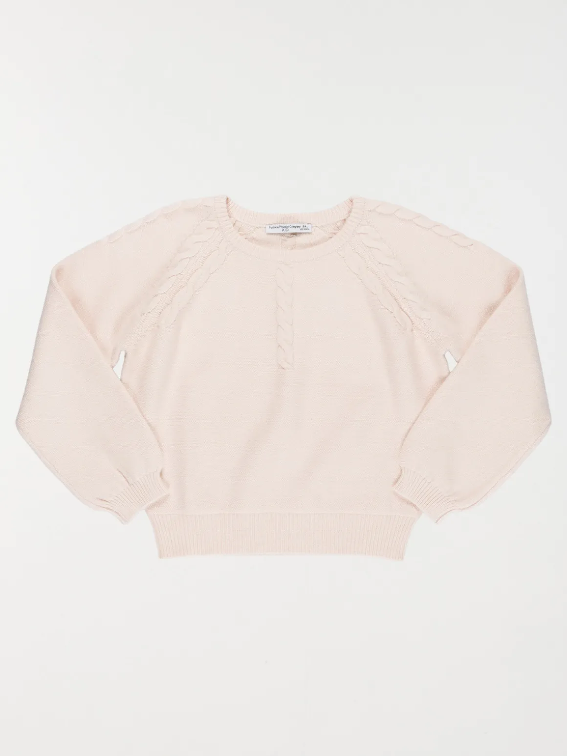 Pull rose pêche fille (3-12A)