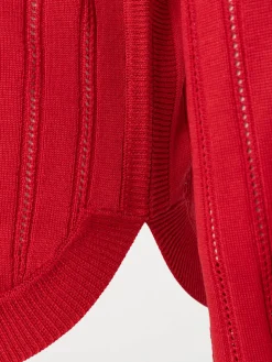 Pull rouge scarlet grande taille femme