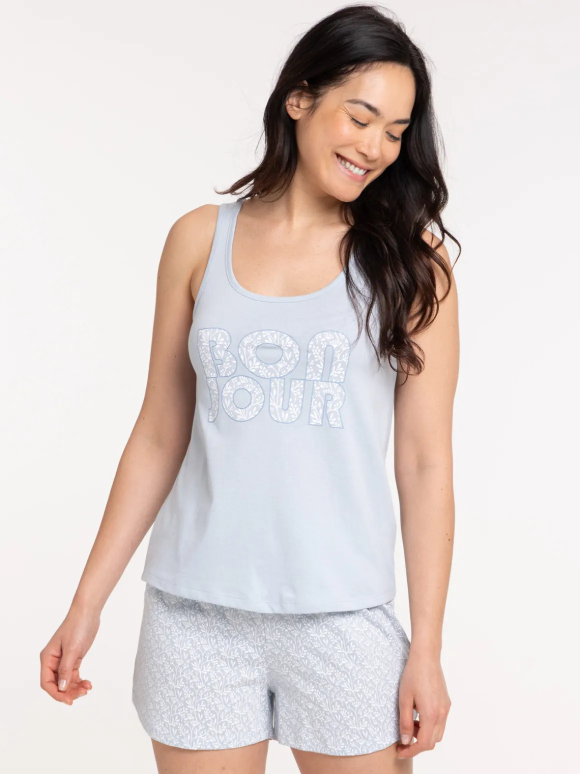 Pyjama court bonjour femme