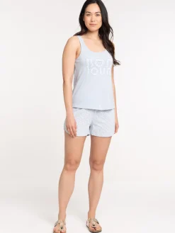 Pyjama court bonjour femme