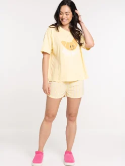 Pyjama court Happy morning femme