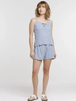 Pyjama femme à carreaux