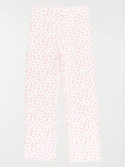 Pyjama motif maille côtelé fille (3-12A)