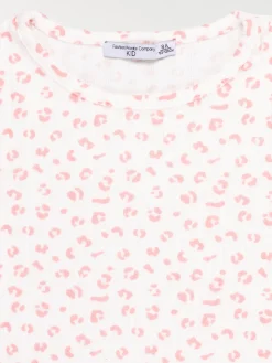 Pyjama motif maille côtelé fille (3-12A)