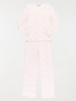 Pyjama motif maille côtelé fille (3-12A)