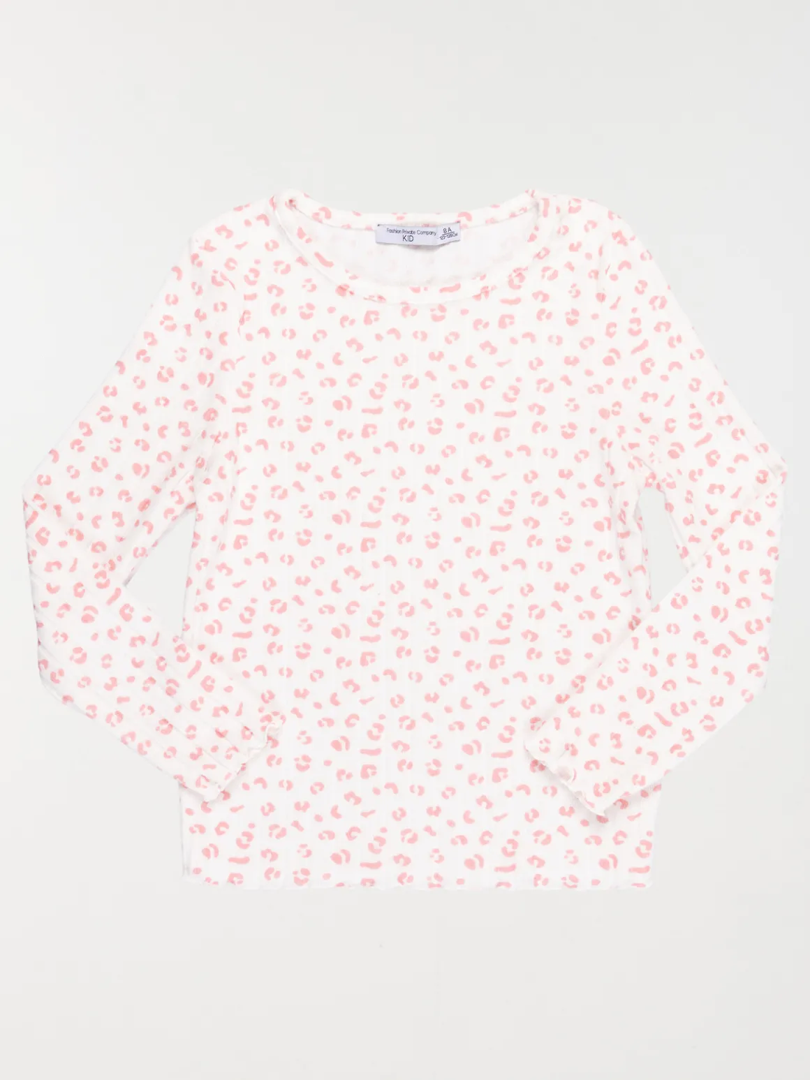Pyjama motif maille côtelé fille (3-12A)