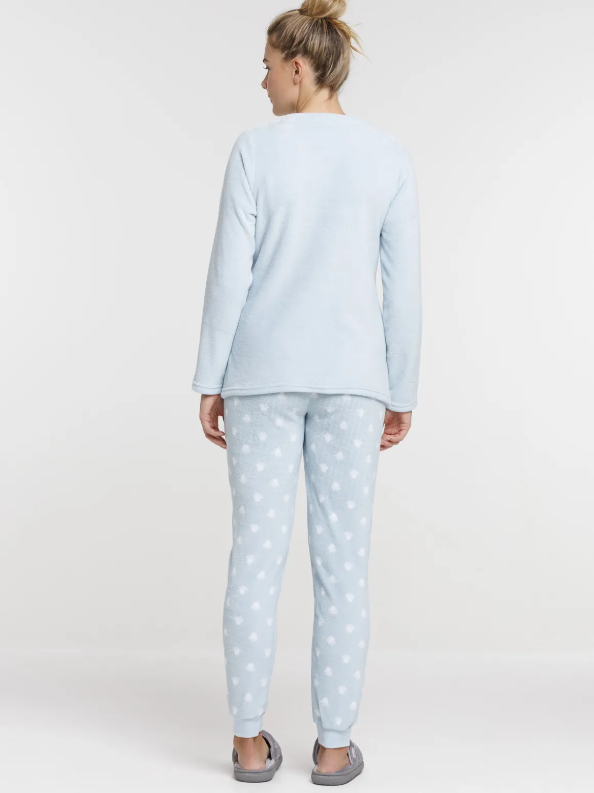Pyjama polaire chat femme