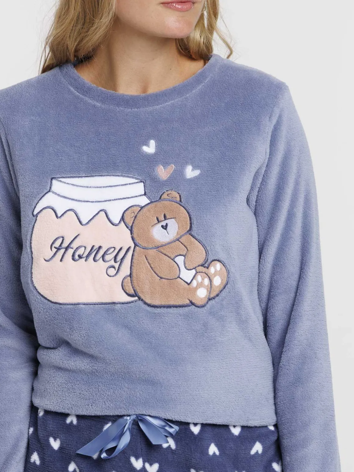 Pyjama polaire ourson femme