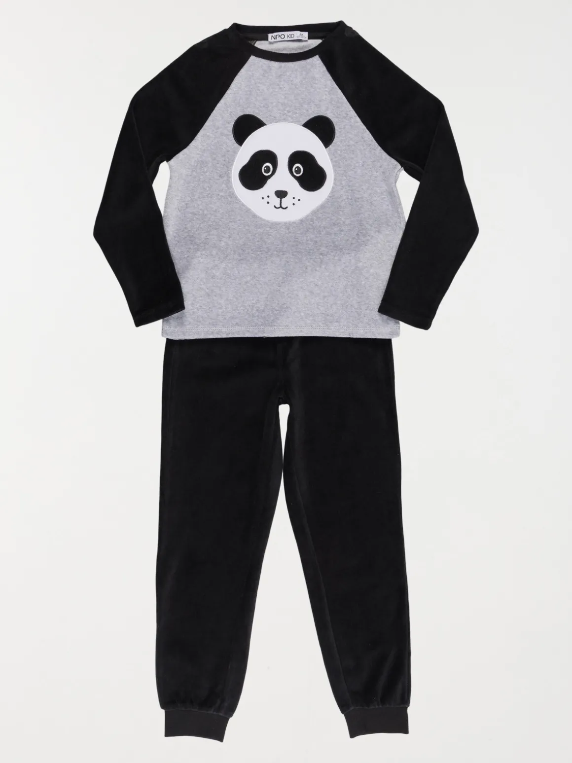Pyjama velours panda garçon (3-12A)