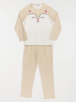 Pyjama velours renard fille (3-12A)