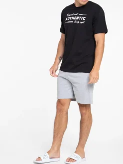 Pyjashort 100% coton noir homme
