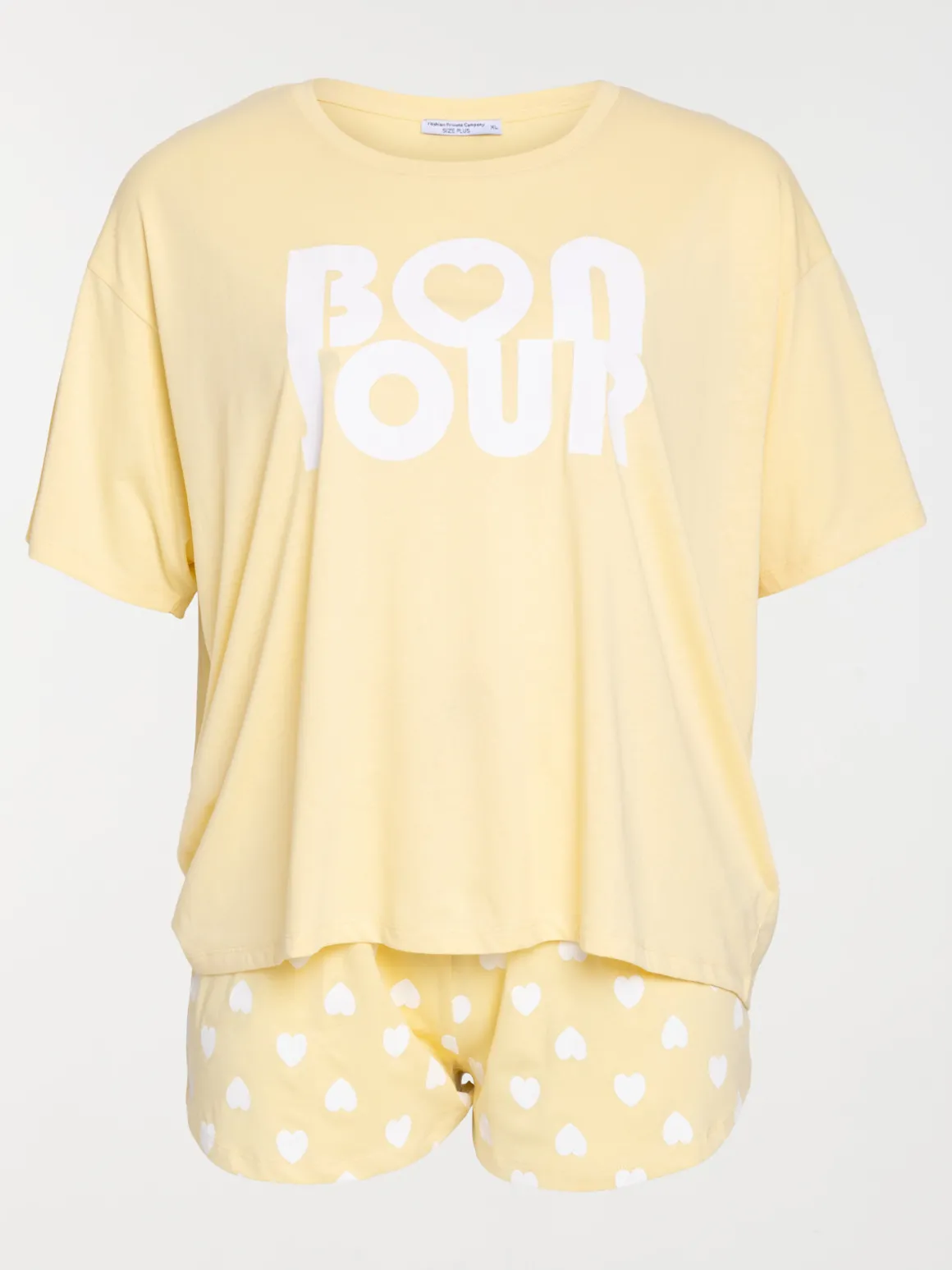 Pyjashort bonjour grande taille femme