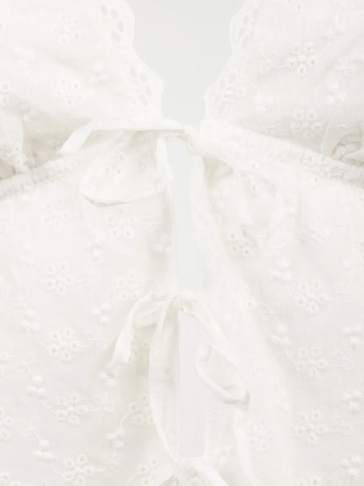 Pyjashort broderie anglaise femme