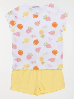Pyjashort fruits fille (3-12A)
