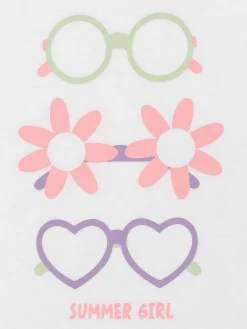 Pyjashort lunettes fille (3-12A)