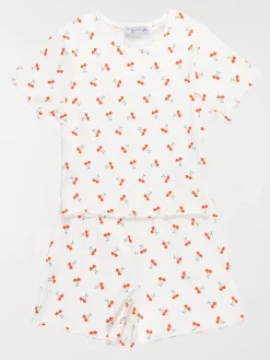 Pyjashort motif cerise fille (3-12A)