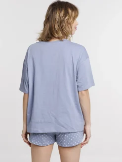 Pyjashort panda et message femme