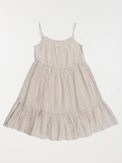 Robe à bretelles rayures fille (3-12A)