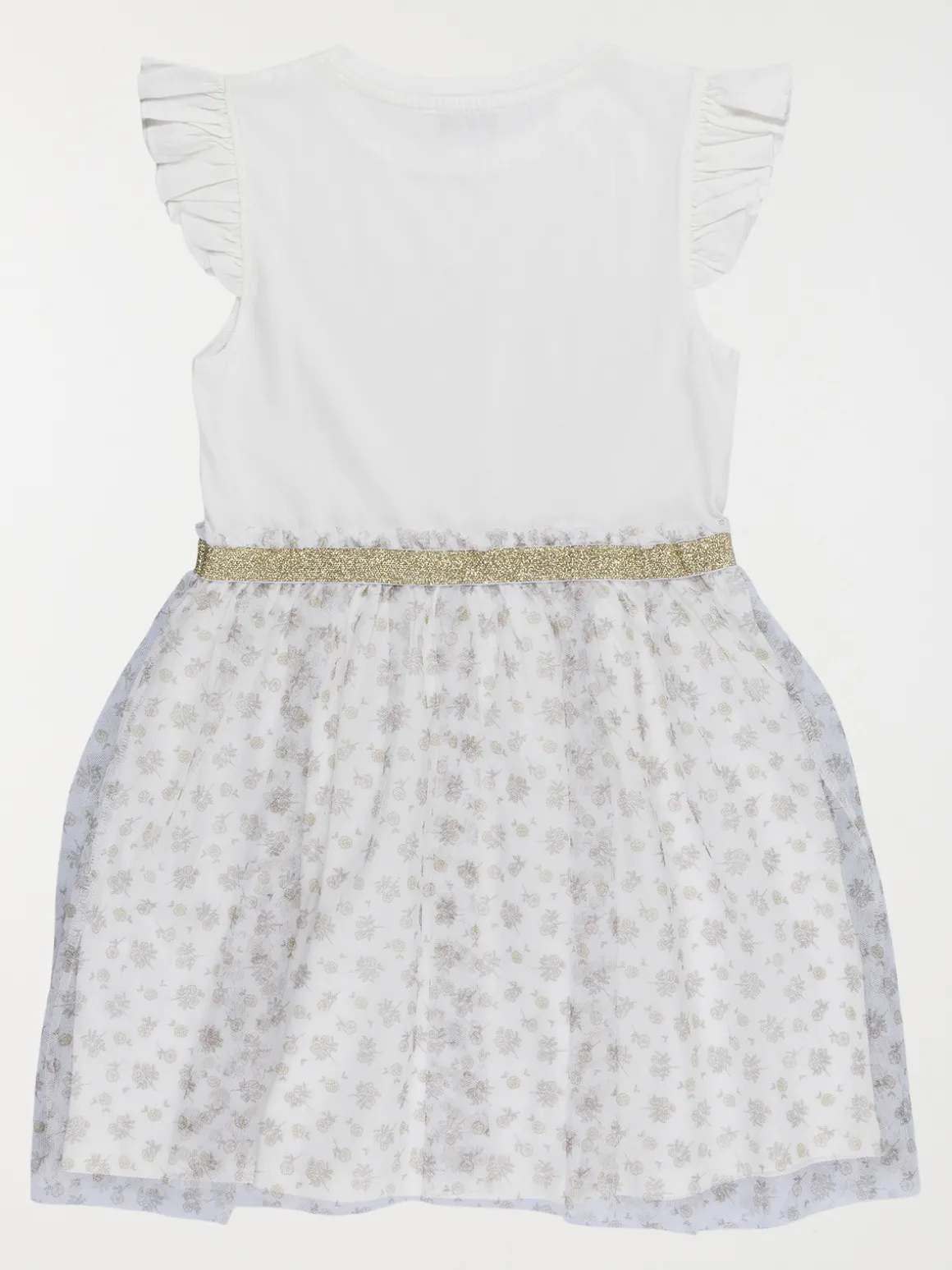 Robe bimatière fleurie fille (3-12A)