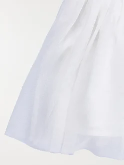 Robe blanche brodée fille (3-36M)