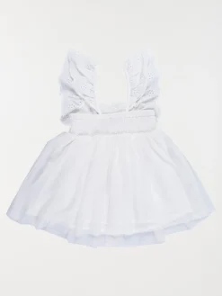 Robe blanche brodée fille (3-36M)