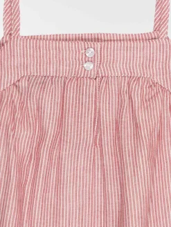 Robe bretelles vieux rose fille (3-12A)