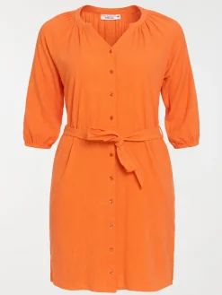 Robe broderies femme grande taille
