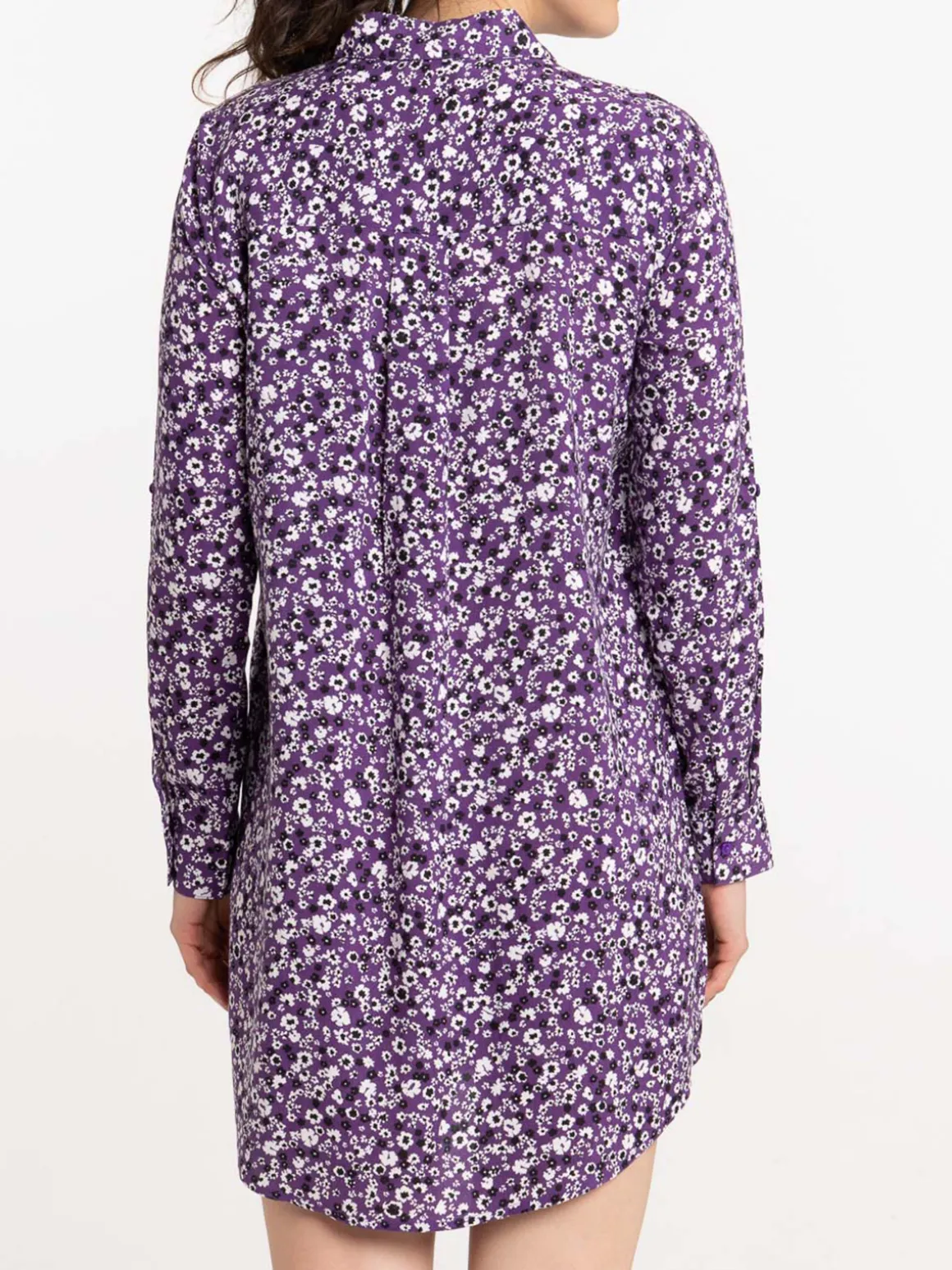 Robe chemise imprimée fleurie femme