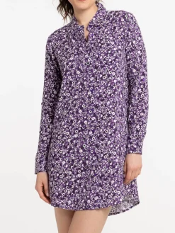 Robe chemise imprimée fleurie femme