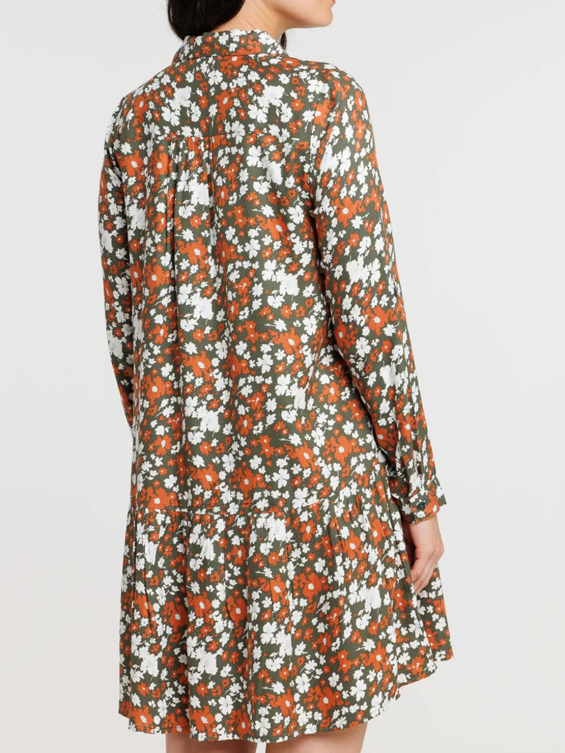 Robe chemise imprimée fleurie femme