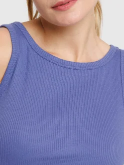 Robe courte côtelée femme