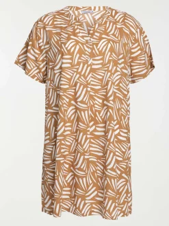 Robe courte imprimée grande taille femme