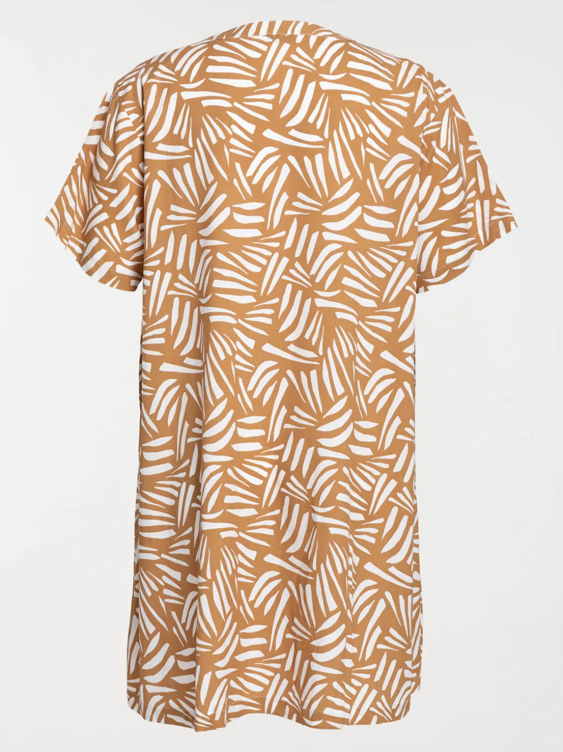 Robe courte imprimée grande taille femme