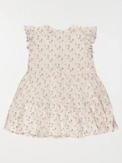 Robe écru fleurie fille (3-24M)
