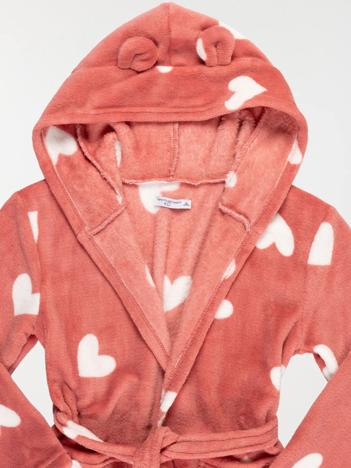 Robe de chambre coeur fille (3-12A)
